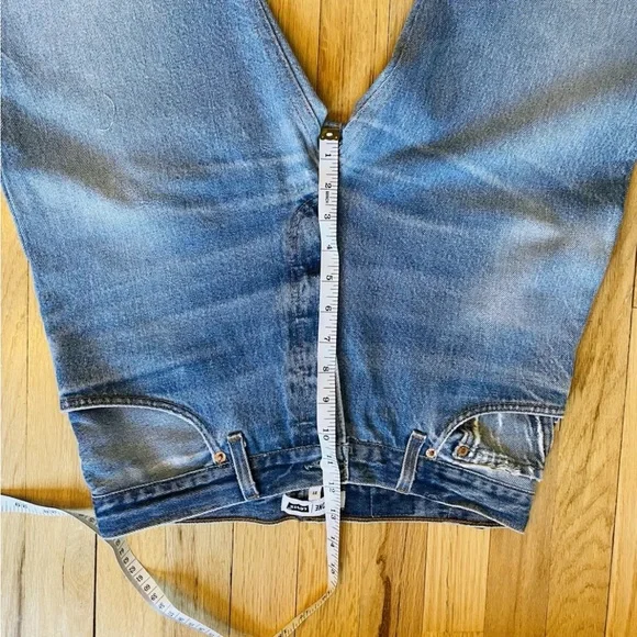 Re/Done Levi The Elsa Dark Wash Sz 27 inseam 37"